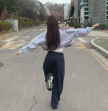 High-Neck String Crop Windbreaker
