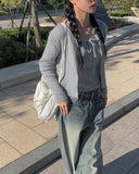 Cardi Rib Knit Tank Top Cardigan Set