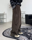 Elope pintuck corduroy pants