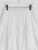 Kaa Balloon Pintuck Nylon Long Skirt