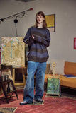 Wave Brush Stripe Sweater