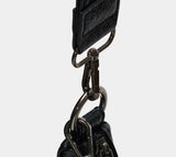 EYELET LEATHER SADDLEBAG