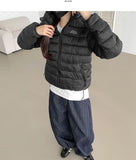 Trendy Lightweight High Neck 2-Way String Padding