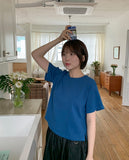[BAONHAUS] Hyeongo Ribbed Crop Short Sleeve Tee