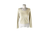 Baol Halter Frill Sleeveless Long Sleeve T-Shirt Set
