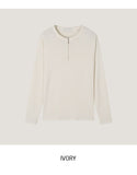 Phantom Zipper Rib Muscle Fit Henley Neck