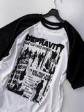 Dominic Color Matching Raglan Short Sleeve Tee