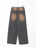 Selz Hidden Banding Color Washed Denim Pants