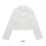 PINTUCK STRIPE CROP SH