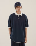 Chess Ringer Collar Short Sleeve T-shirt