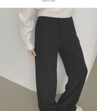 Corduroy Banding Bonding Brushed Loose Bootcut Pants