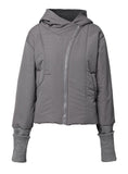 Hooded Asymmetrical Puffer Jacket