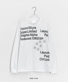 [Unisex] Bits Lettering Over Long Sleeve Tee