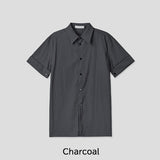 Moment Roll-up Draping Half Shirt