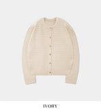 Rogers round emboss cardigan
