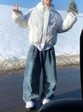 Blident Pintuck Balloon Denim