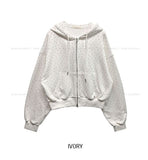 Glee Flower Two-Way Hood Zip-Up