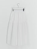 Natan Shirring Belt Banding Long Skirt