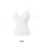 Roen Ribbed Lace With Cup Sleeveless