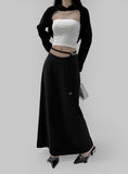 Melan Slit Long Skirt