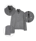 Dien Studded Ribbed Knit Zip-up