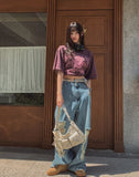 muse wide damage denim pants