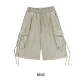 Side rope pig Bermuda cargo pants