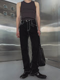 [LANARCH] Edged Stitch Bootcut Denim