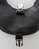 Puma Buckle Leather Mini Hobo Shoulder Bag