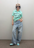 CLOUD WASHED WIDE DENIM