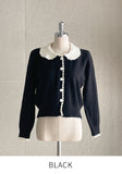 Sopid Frill Collar Knit Cardigan