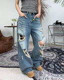 Dekai Curved Destroyed Jeans