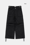 Trap side zipper parachute cargo pants