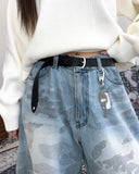 Dia Camo Brush Denim Pants