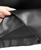 Pien leather long coat