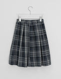 Gilnas Banding Check Midi Skirt