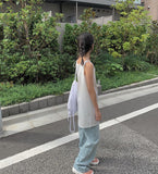 Fuwa Wash Denim Wide Pants