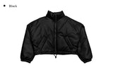 Jaki leather short padded jumper