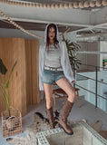 Mute Low Rise Short Denim Pants