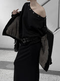 Tote Snap One-Shoulder Sweatshirt