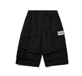 Nylon Parachute Cargo Bermuda Pants