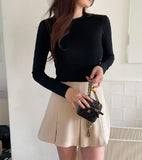 Flo Span Mini Pleated Skirt Pants