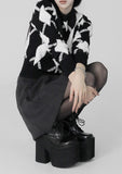 poker argyle knit