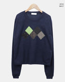 Choa Vintage Argyle Patch T-shirt