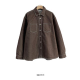 Moss stitch denim jacket