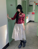 Mons Pocket Check Crop Shirt