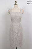Kisuel Sleeveless Tweed One Piece