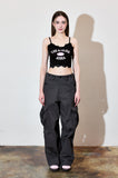AubeA Crack Logo Lace Top
