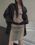 More Lettering See-Through Long-Sleeved