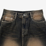 caro slit denim skirt